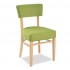 Irvina V Beechwood Mid Century Modern Commercial Hospitality Restaurant Indoor Custom Upholstered Dining Side Chair